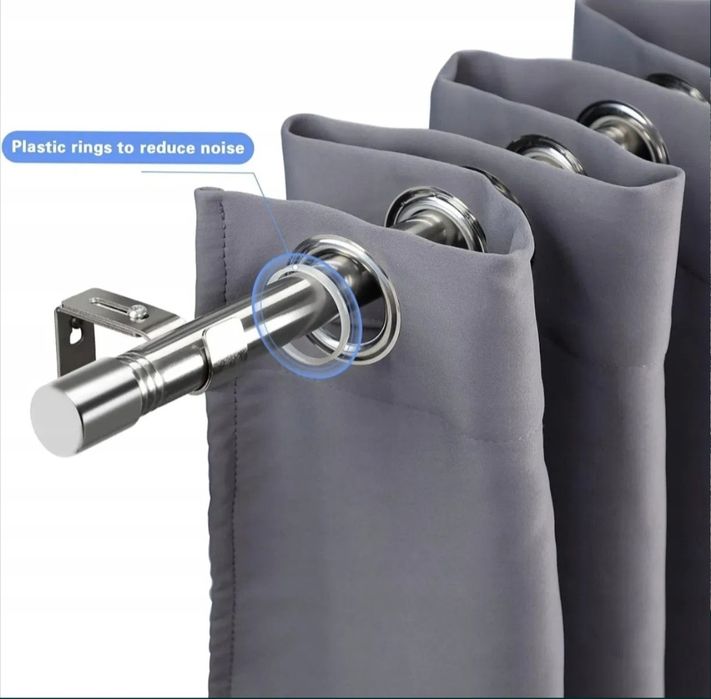 Одинарний регульований карниз для штор від 78 см до 200 см