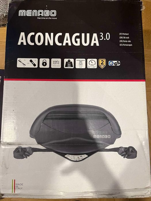 Uchwyt na narty magnetyczny na 3 pary nart