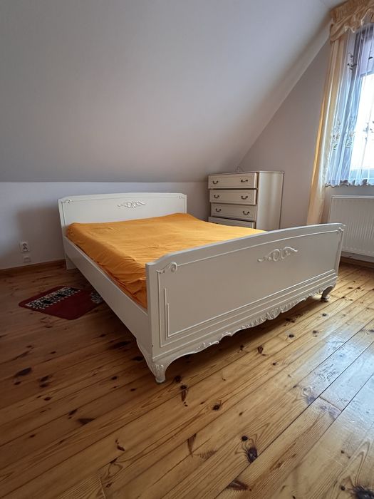 REZERWACJA Komplet sypialniany styl udwikowskim ŁÓZKO, SZAFA, KOMODA