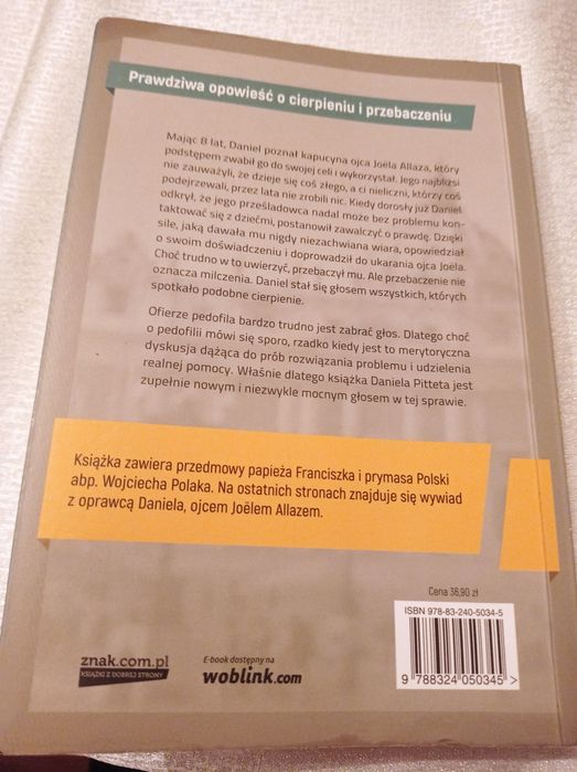 Książka Ojcze przebaczam Ci Daniel Pittet