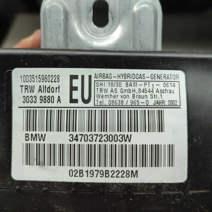 Poduszka Airbag drzwi lewa przód Bmw e46 lift