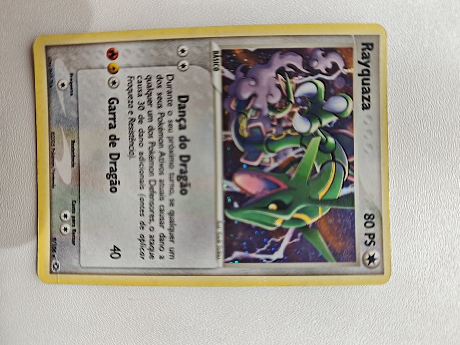 Vendo carta rara do Rayquaza