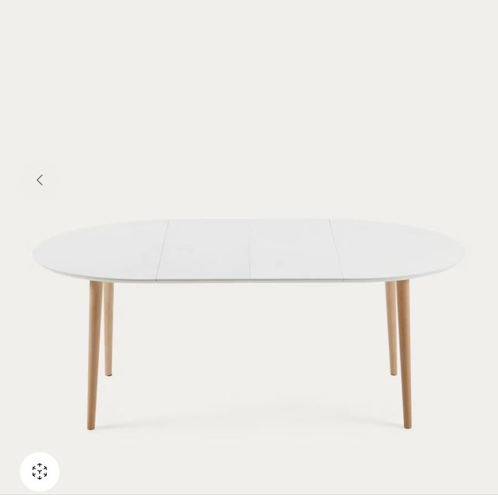 Conjunto Mesa de jantar oval extensivel + 5 cadeiras