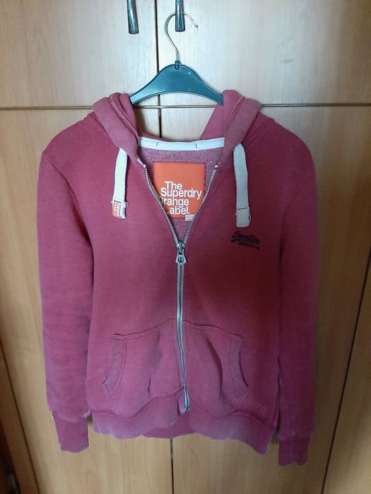 Жіноча толстовка рожева преміум-бренд Superdry L