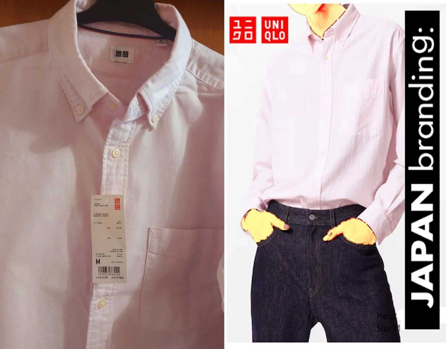 Лён. Polo Ralph Lauren. UNIQLO.  сорочка чоловіча. р М