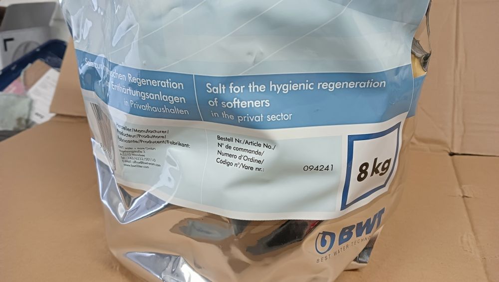 Bwt tabletki sól, Sanitabs do zmiękczacza