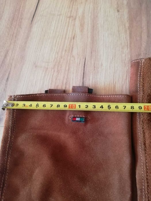 Damskie kozaki skórzane rude, roz. 37