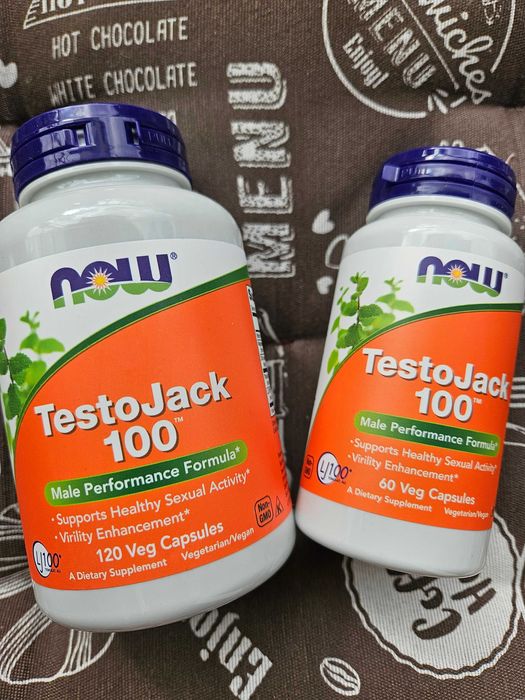 Now Foods TestoJack 100 200 300 бустер тестостерона 60 120 шт