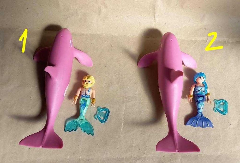 playmobil orca + sereia / tritão