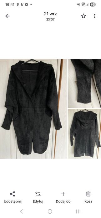 Plaszcz/alpaka  rozm.XL