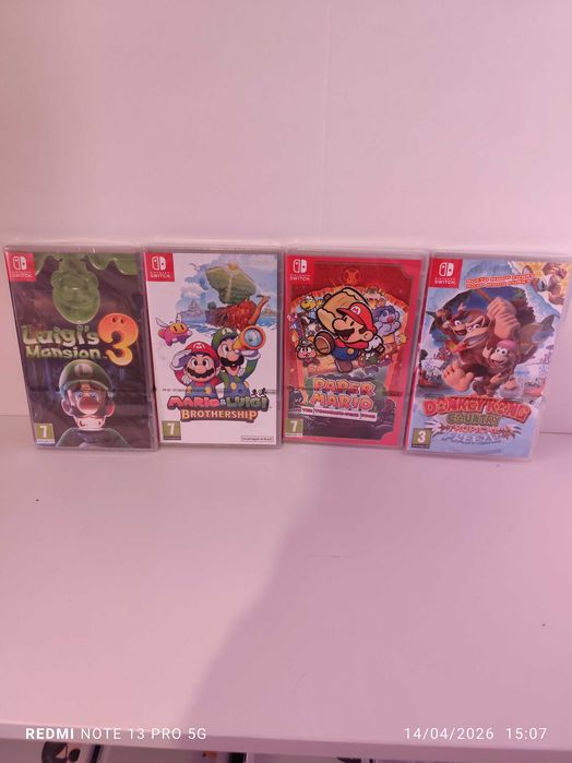 Jogos Nintendo Switch Mario, Kirby, Bayonetta, Metroid e Donkey Kong para Nintendo Switch