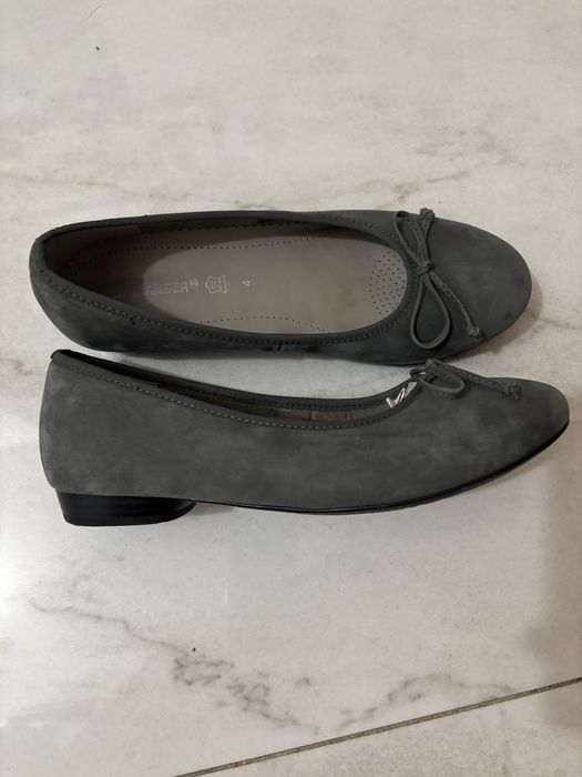 Balerinki Salamander skóra naturalna