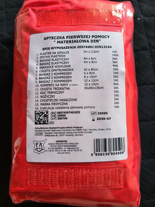 Apteczka samochodowa DIN 13 164