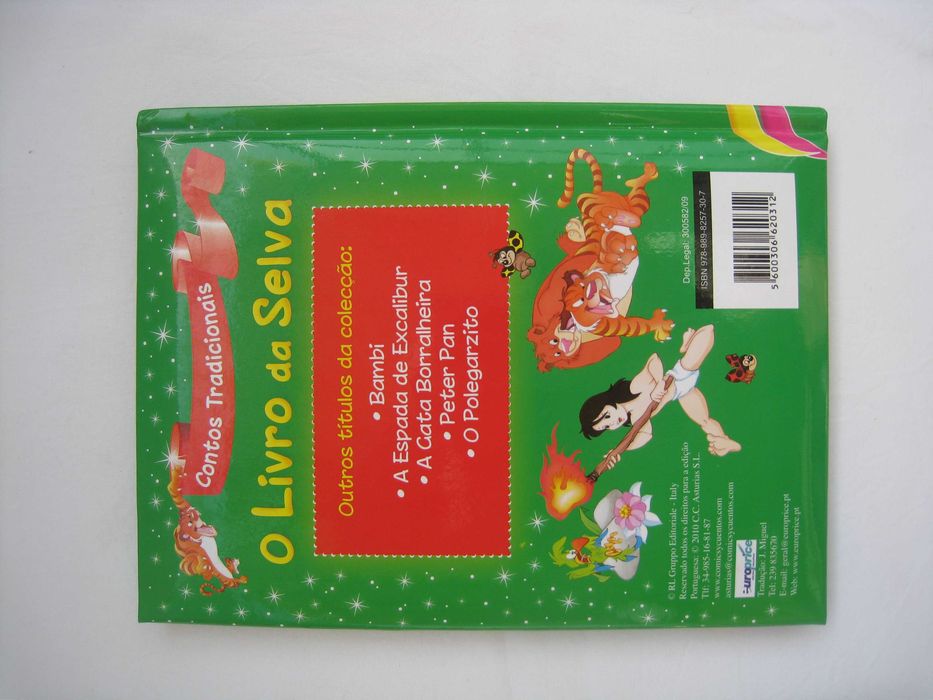 Livro infantil O livro da Selva
