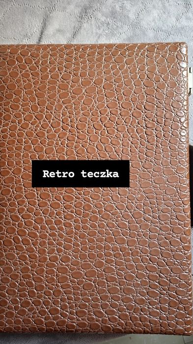 Teczka retro / prl– styl krokodyla – vintage aktówka