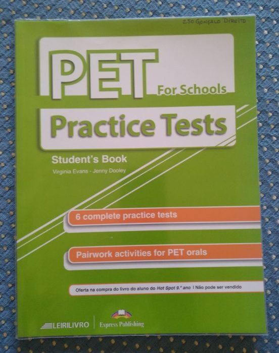 "PET for Schools: Practice Tests. Student's Book" - As New!64750948579329120