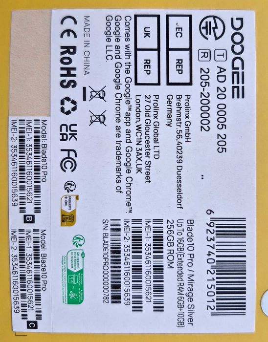 Телефон Google Blade10 pro