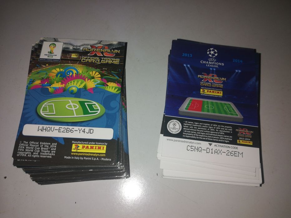 Karty Panini UEFA Adrenaliny Xl  175sztuk
