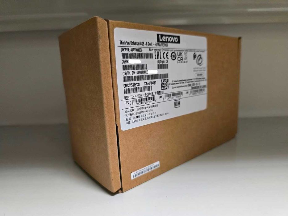 Docking Station Lenovo ThinkPad Universal USB‑C Dock – NOVO, SELADO