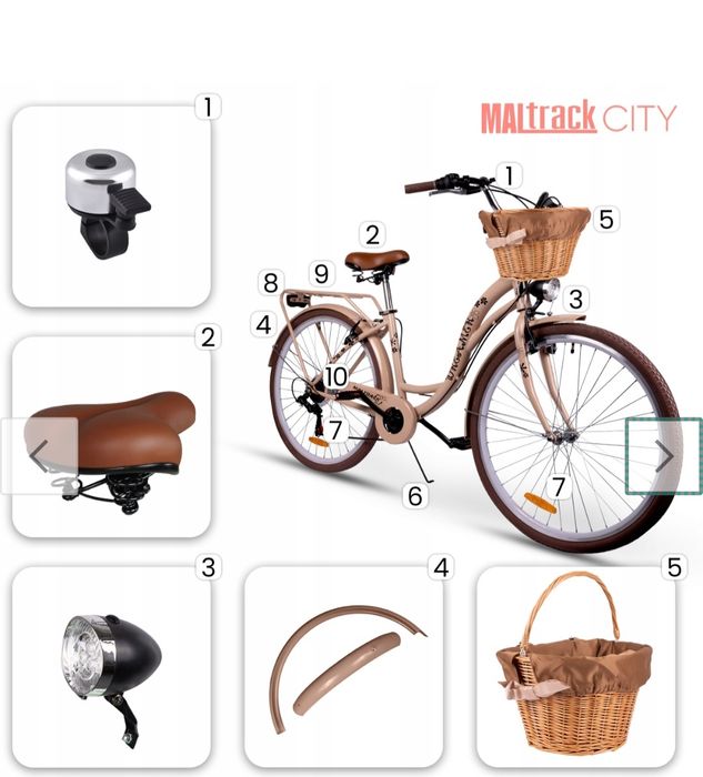 Nowy ROWER miejski 28'' damka