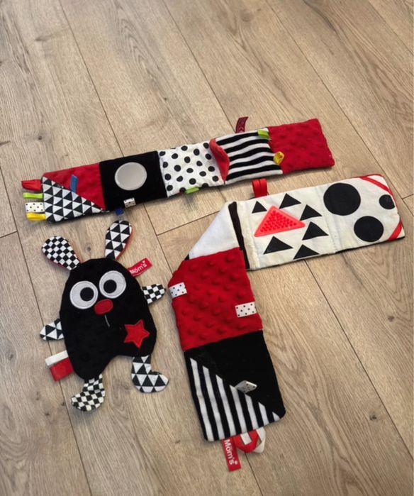 Zestaw zabawek kontrastowych dla niemowlaka mom’s