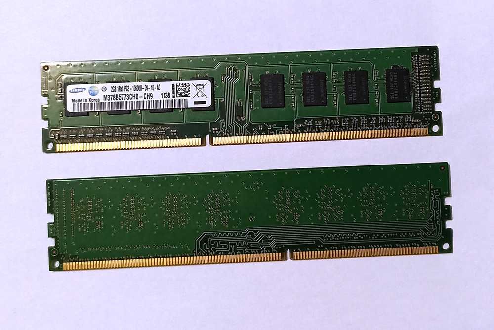 2 штуки по 2GB DDR3 1333 Samsung ОЗУ Intel оперативная память,