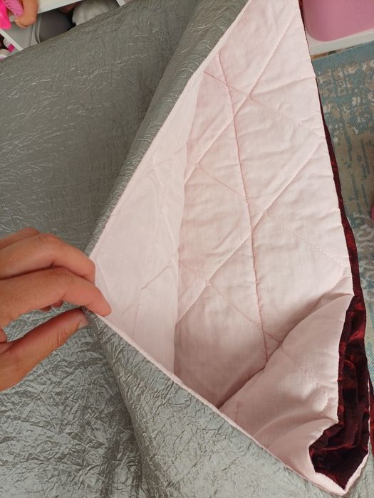 Colcha casal de organza
