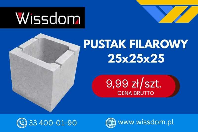 Pustak szalunkowy słupów i filarów 25 cm