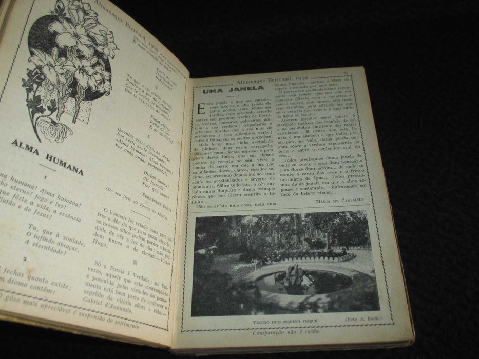 Livro Almanaque Bertrand 1939 Maria Fernandes Costa