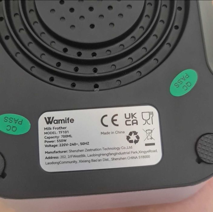 Електричний спінювач молока Wamife TF101, автоматичний, 550 Вт, 700 мл