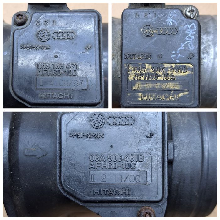 ДМРВ Розходомір Повітря VAG VW Ауді Пасат Б5 Гольф 4 Сеат Шаран А4 А3