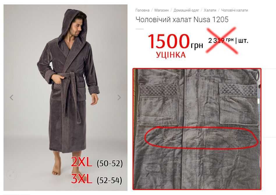 Халати чоловічі з уцінкою, Туреччина