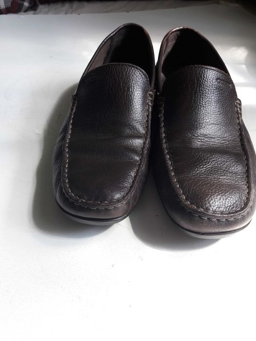 Półbuty brązowe    mokasyny  skóra