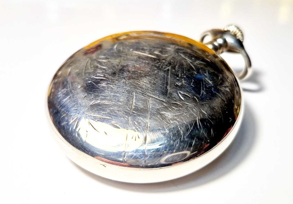 Kieszonkowy ELGIN U.S.A. - Lite srebro Sterling 925 UNIKAT