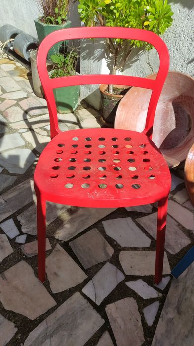2 cadeiras metalicas