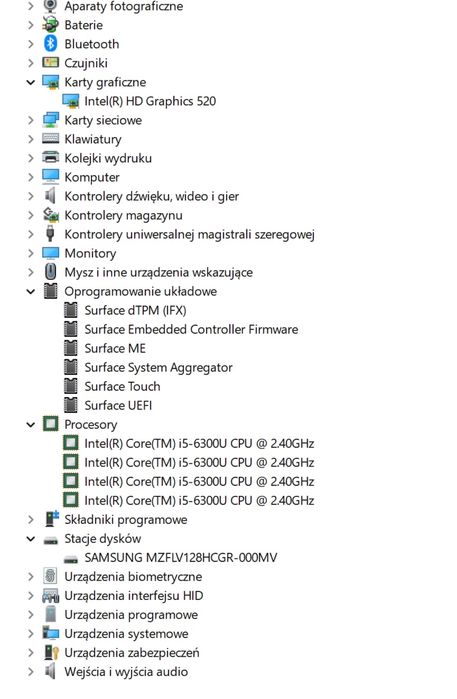Laptop Microsoft surfance pro 4