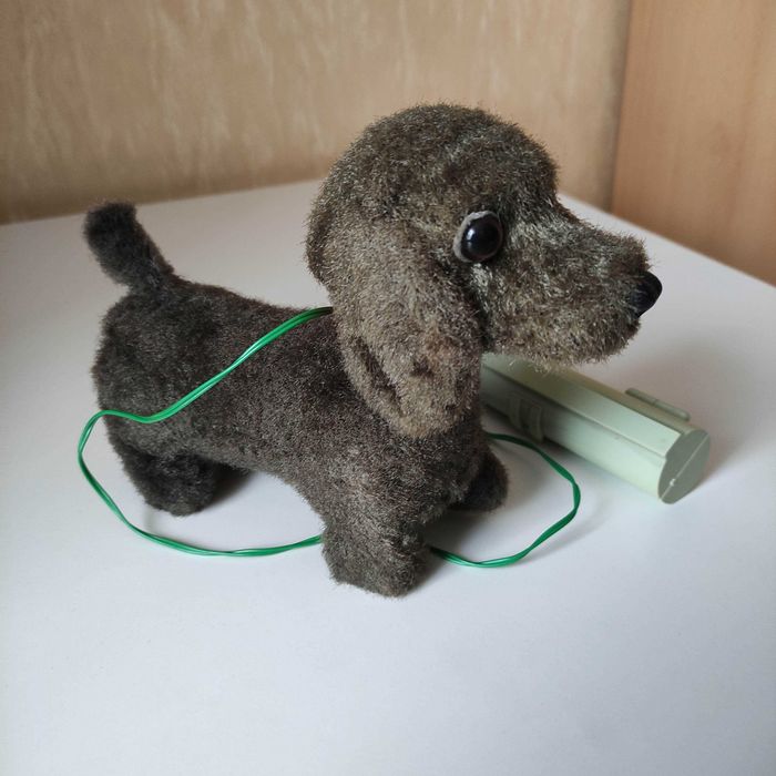 Zabawka Dachshund 7300 Made in Japan - czasy PRL