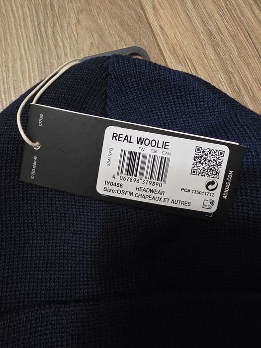 Męska, licencjonowana czapka Real Madrid Woolie (Beanie) IY0456