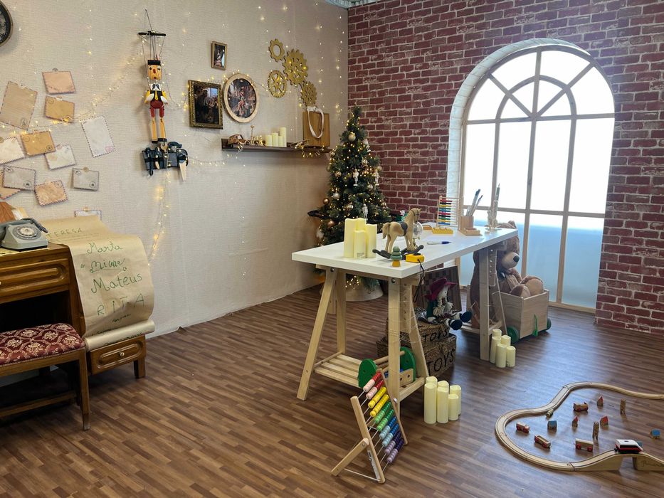 Cenário de Natal - Fábrica de Brinquedos