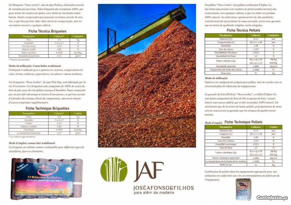 Briquetes NOVA LENHA , ao melhor preço