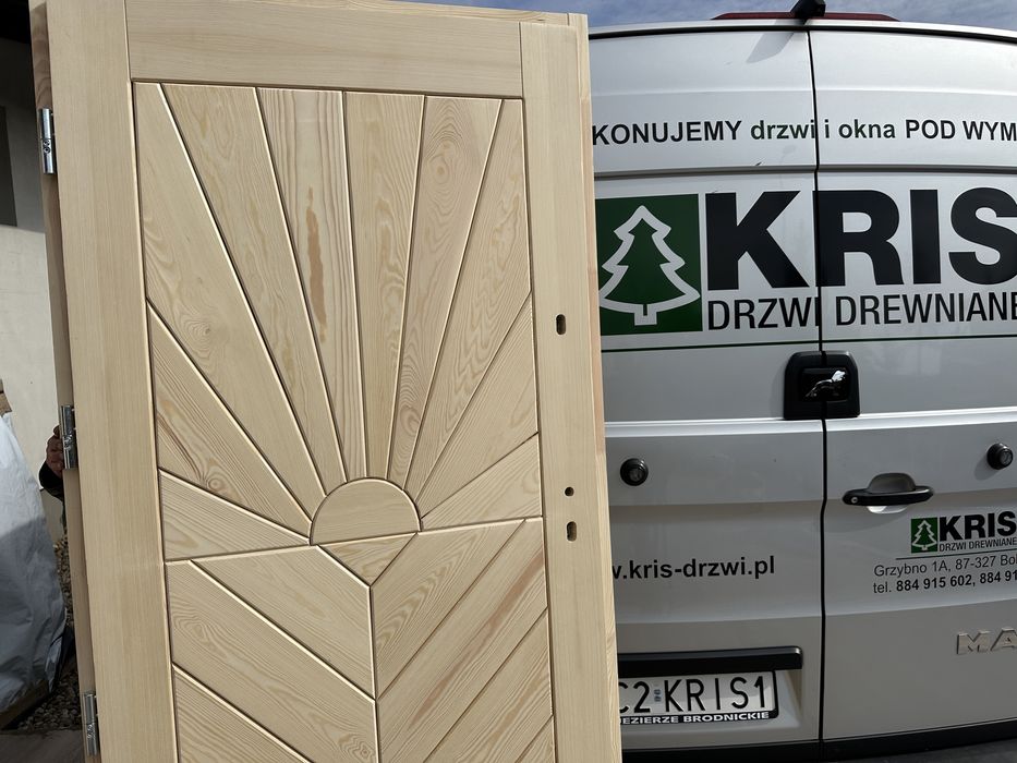 Drzwi wejściowe zewnętrzne Góralskie GRUBE 7,5 cm CAŁA POLSKA