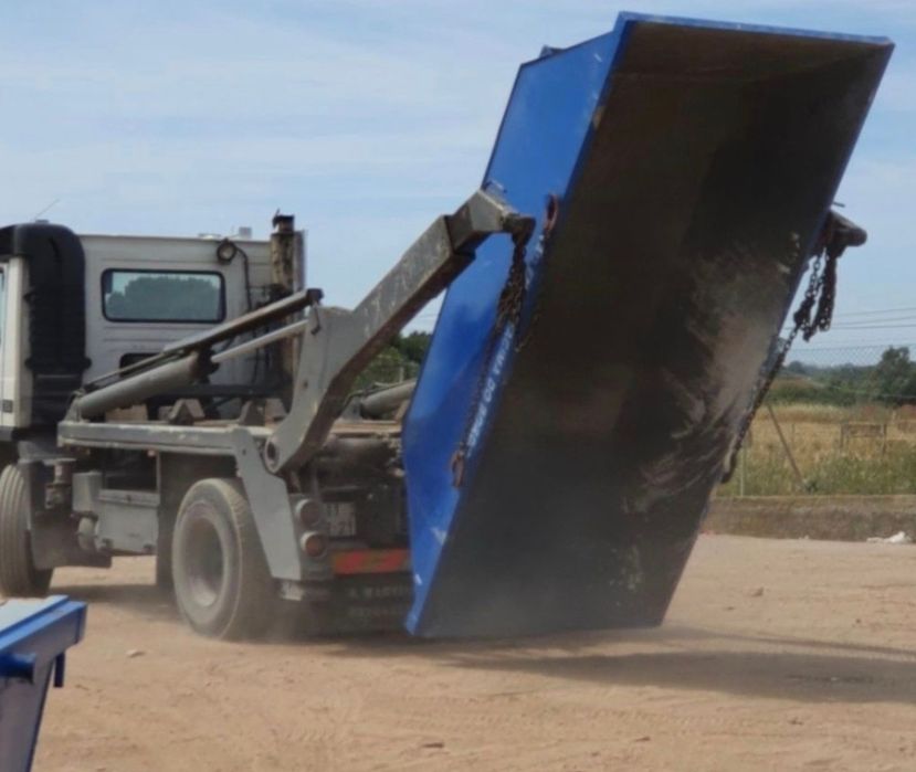 SETÚBAL MARATECA VENDAS NOVAS CABRELA CASEBRES MONTEMOR-O-NOVO ÉVORA contentores p/recolha e transporte de entulho de obras lixo misturado e separado