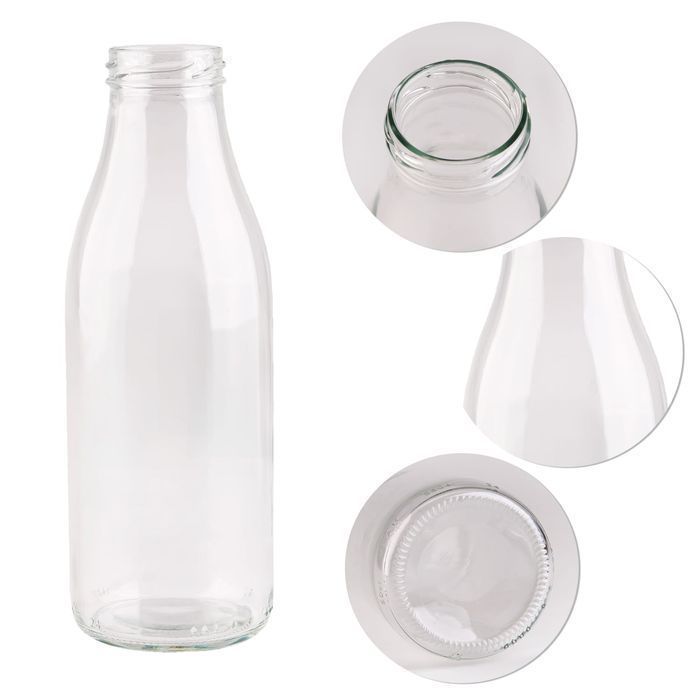 Zestaw 5 sztuk - butelka szklana SOCZEK 500 ml na soki, wodę, mleko