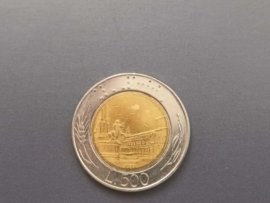 500 lirów włoskich z 1989 roku