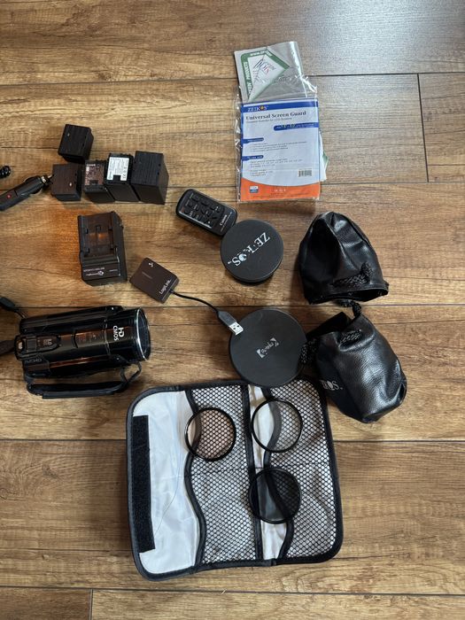 Kamera Canon VIXIA HFS200 fhd zestaw plus obiektywy FISHEYE 10x zoom cmos