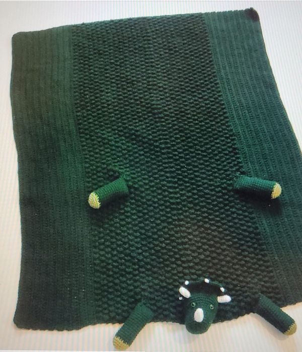 Kocyk 3D dinozaur 100x80 hand made