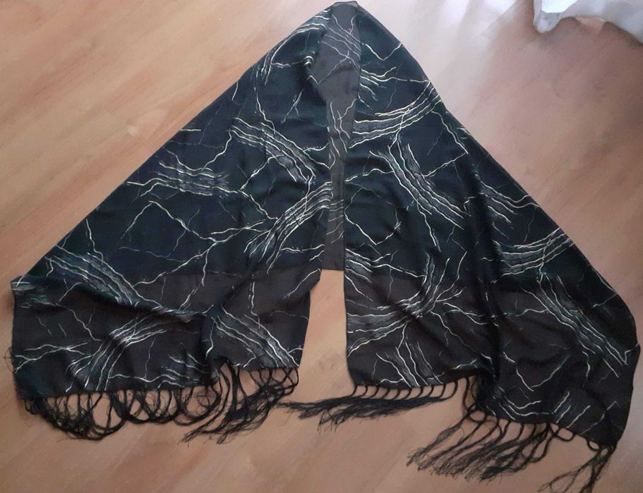 szal szyfonowy elegancki narzuta