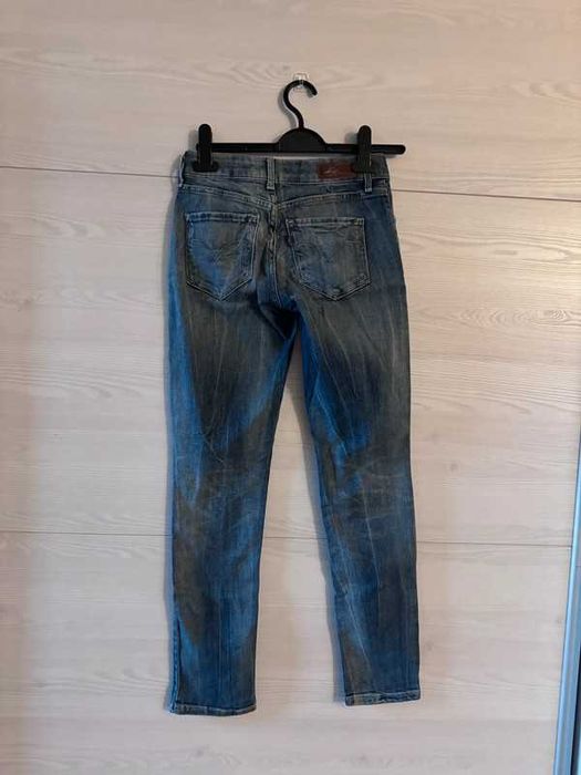 Jeansy biodrówki vintage y2k proste nogawki levi’s xs