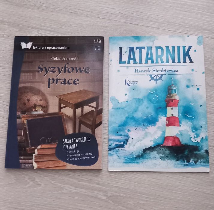 Latarnik Lektura Kolorowa Klasyka,SYZYFOWE PRACE lektura z opracowanie
