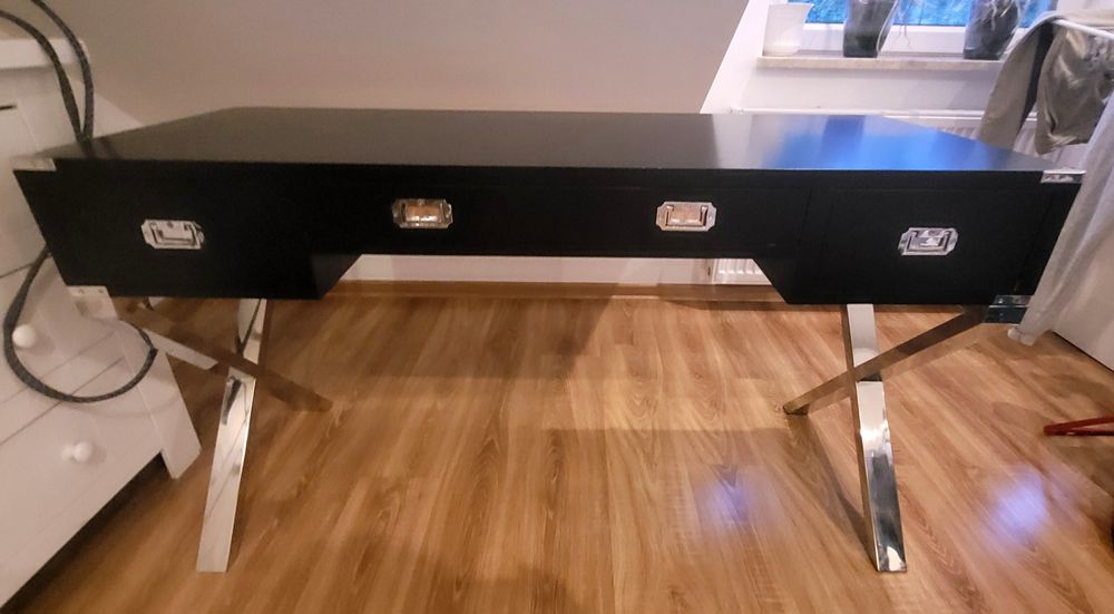 Biurko konsola mahoń K&B London Coach House luksusowy mebel